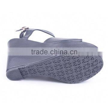 Latest Ladies Slippers Shoes and China Wholesale High Wedge Barefoot Ankle Sandals photo-6