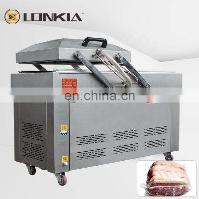 Vacuum Packing Machine Bags Indonesia Steel Key Maquina Envasadora Al Vacio Industrial Doble Sellado De Alimentos Carne En China