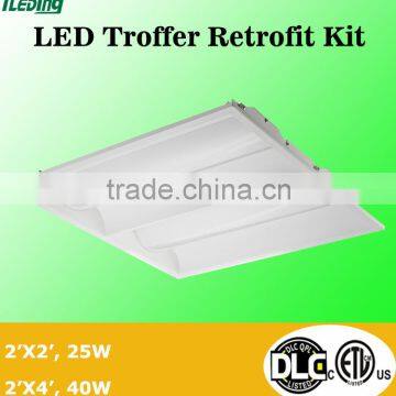 ETL DLC listed 2x2 1x4 2x4 Dimmable LED Troffer Retrofit Kit