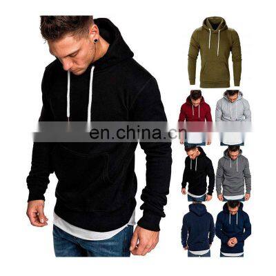 Plus size OEM Free Sample Men Hoodie Set Sweatshirt 50% Cotton 50% Polyester Long Sleeve Printed Oversize Pullover Hoodies S-5XL