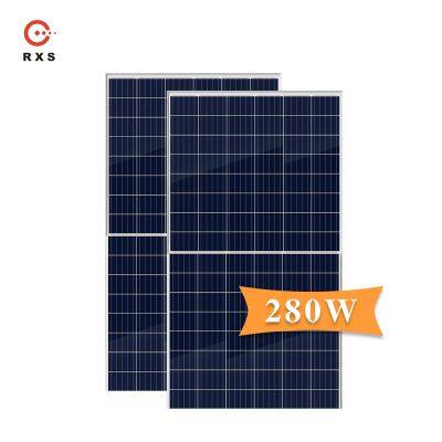 Rixin Effectively Waterproof Poly Crystalline Solar Cell 230w 225w Photovoltaic Solar Roof Tiles