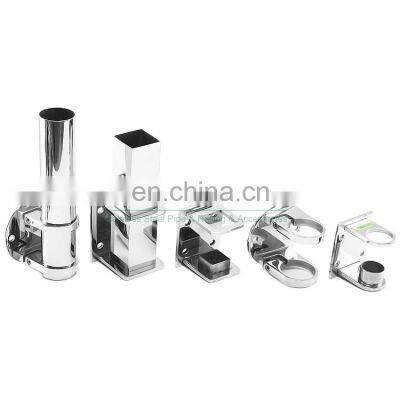 Stainless Steel Railing Post Fixed Bracket Handrail Tube Side Mounted Support Bracket Fittings