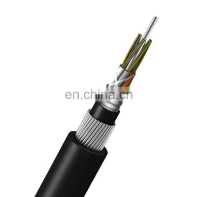 Quality assurance outdoor armored direct buried 2-144 single mode fiber optic cable