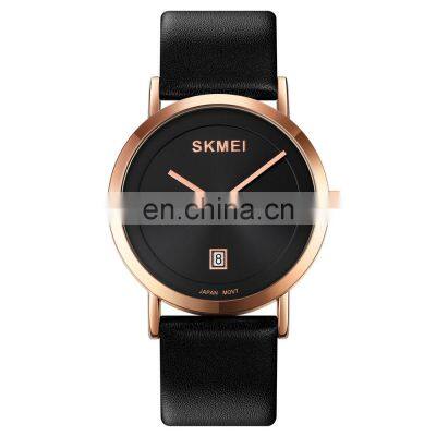 Skmei 1907 Men Casual Quartz Watches Top Brand Luxury Leather Strap Male Wristwatch Clock