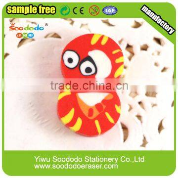 Animal shape number puzzle extruded stationery