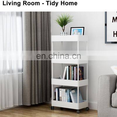 Nordic Multifunctional Storage Kitchen Trolley 3 Layers With Wheels for Household Bathroom Living Room Organise photo-4
