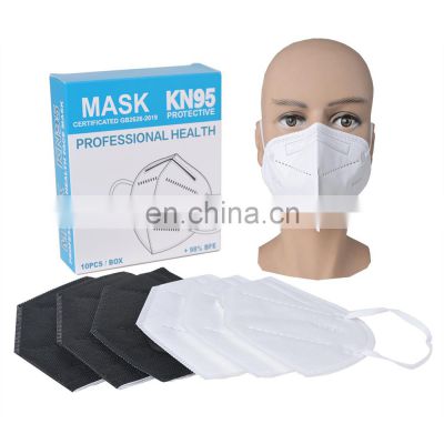 Mascarillas Desechables Custom Kn95 Color Mask 5 Layers Kn95Mask Certified Black Medical Use Face Disposable Adults