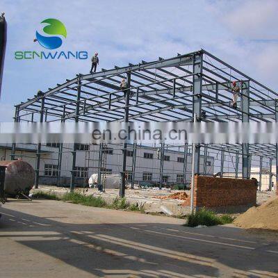 light prefabricated hall metal steel warehouse structure steel structure hangar