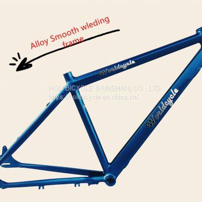 MTB bicycle frame Aluminum Alloy frame with smooth welding Imitation carbon frame bicycle frame