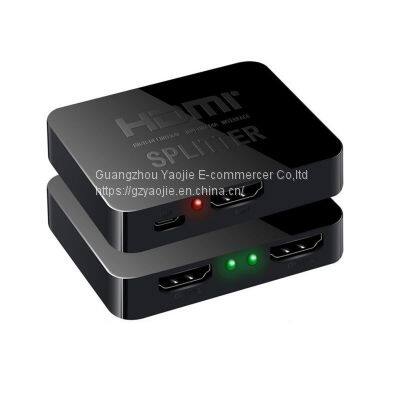 1x2 HDMI-разделитель 1080P аудио/видео, 3D-расширитель, HDMI 1.4, 1 вход/2 выхода