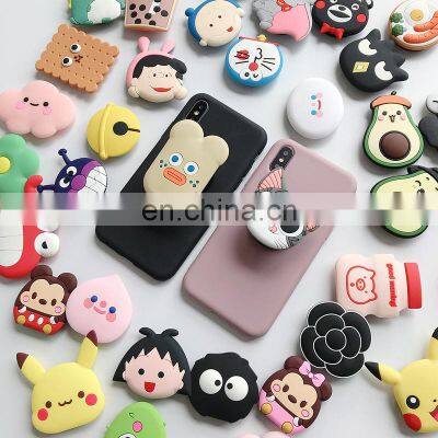 Cute cartoon mobile phone  bracket lazy desktop animal folding mobile phone bracket For Phone Sockets