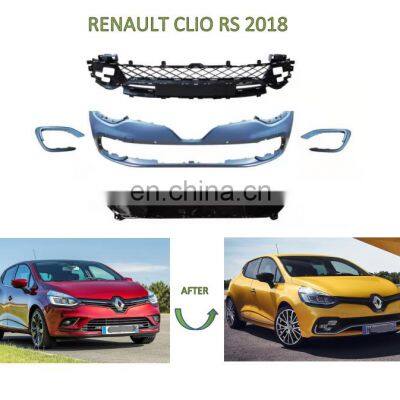 Modified Parts Front Bumper With Grille Body Kits for RE NAULT CLIO Upgrade to RS 2018- photo-2