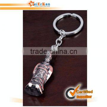 Low price metal wine bottle opener key chain