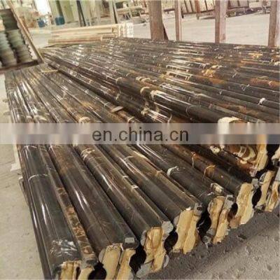 Polished Black Gold Marble Mosaic Floor Tiles 24x24 photo-4