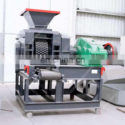 High efficiency 20t/Hour diesel engine mineral bbq round pillow shape ball press charcoal making briquette machine uganda