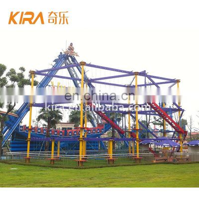 Adventure Outdoor High Rope Course Playground Equipment Adult Challenge Rope Obstacle Course