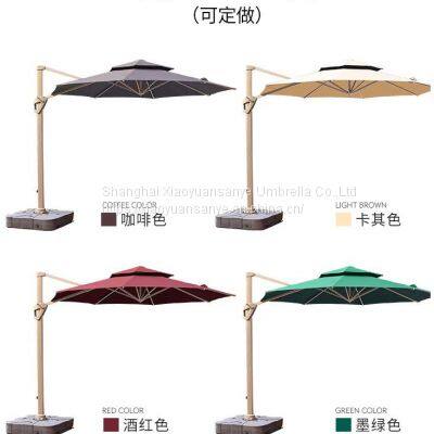Outdoor Roman Umbrella, Courtyard Umbrella, 10*10 Square Umbrella Big Aluminum Frame photo-4