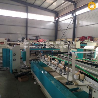 Paper carton folding gluing machine