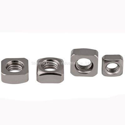 All Sizes Square Thin Nuts , SS / CS Square Lock Nut DIN ISO Standard