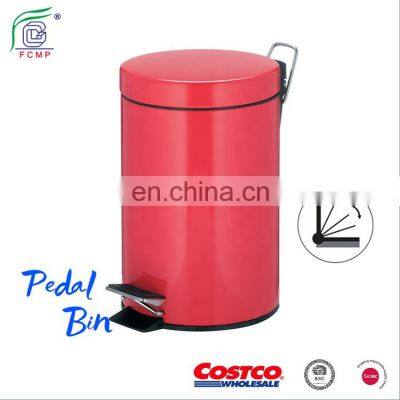 Rubbish Bin Metal Trash Can Foot Pedal Garbage Bin photo-5