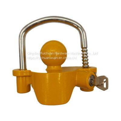 Suv Trailer Cover Lock Flower Basket Lock U-shaped Ball Cover RV Yacht Connector Aluminum Alloy Anti-theft Lock Trailer Lock photo-5