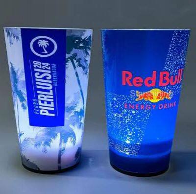 Full-color Luminous Cup Induction Water Bright LED Cup 12/14/16oz Printable Logo Bottle photo-4