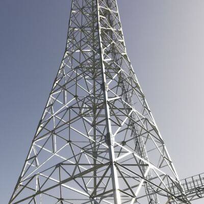 100m TV Tower with Hot DIP Galvanized for Telecommunication Project