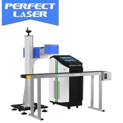 Perfect Laser CO2 Wood Plastic Bottle Laser Marking Machine for Production Line