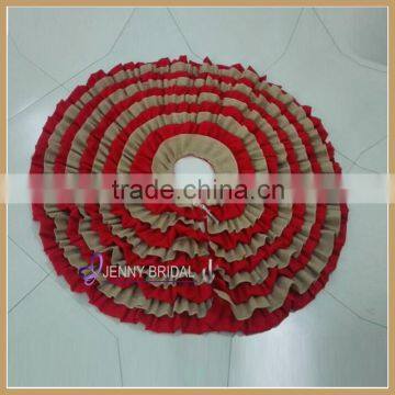 CTS012A Wholesale Burlap Christmas Tree Skirt