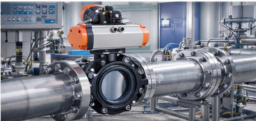 PVC-U Lug Butterfly Valve ANSI Pneumatic Actuated Valve for Industrial Pipeline photo-3