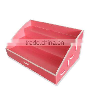 China paperboard showshelf supplier vreative hair extension display stand