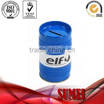 round plain tin box