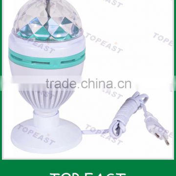 Hot selling new led bulb 3W E27 B22 RGB Crystal Ball Rotating light cheaper price