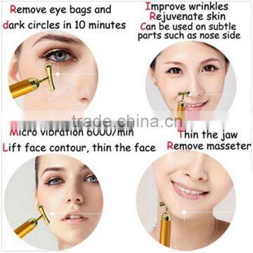 2016 Hot Selling for Salon or Home Use 24K Gold Energy Vibrating Enhance Immunity Face Lifting Beauty Equipment photo-2