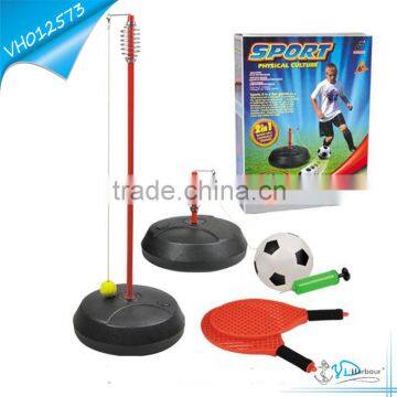 Kids Playing Set Stand Football Tennis Ball Game