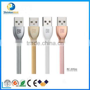 REMAX Fast Charger Sync Data Micro USB 2.0 flat micro USB Cable Samsung charge cable
