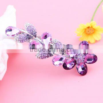 Fashion rhinestone hair clip ,spring clip hair accessories, hair hair clip hairpin