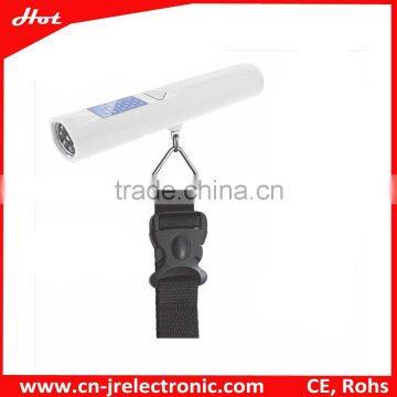 50kg ABS Electronic Luggage Scale with 8led Torch