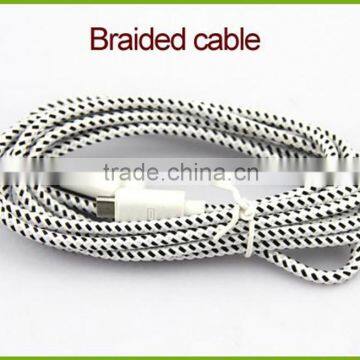 Braided Nylon Magnetic Charging 2.0 Micro USB Cable photo-2