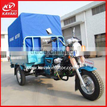 Togo Hot Selling 500KG Loading Three Tyres Cargo Moto Cycle With Rear Waterproof Canvas