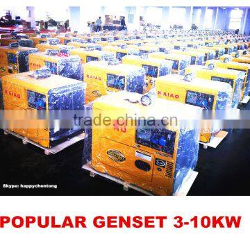 KAIAO 2-10KVA DIESEL GENERATOR Both open frame and silent type