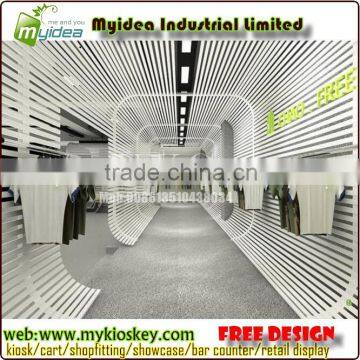 Clothing Store Displays Design of Clothing Store Showcase and Clothing Store Shelves