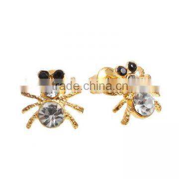 Fashion Europe and America Jewelry Christmas Gift Punk Jewelry Gold Insects CZ Stud Earrings