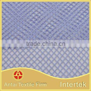 Polyester Diamond Meshnet Fabricrhombus Check Mesh Fabric for Girl's Casual Wear photo-3