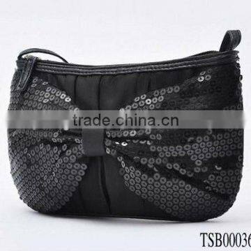 new arrival hot sale bowknot shiny fashion evening bag