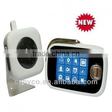 2.4GHZ 3.2 inch Digital Wireless baby camera monitors, night vision support take photo video