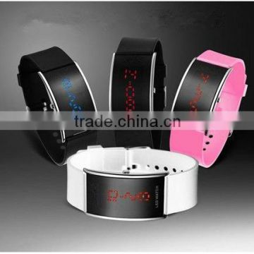 Fashio!2012 new style LED silicone watch for young