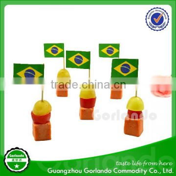 65mm Germany national flag wooden cocktail stick flags