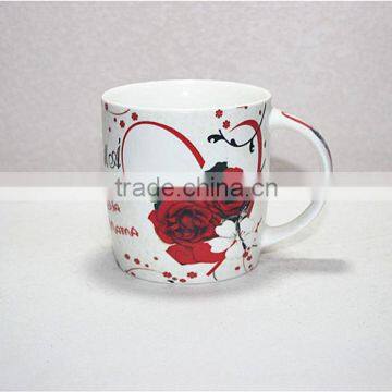 custom middle east floral printed tea cups