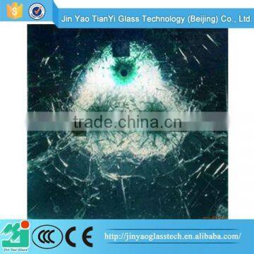 Hot Promotional Items 6.76-38.76mm tempered laminated bulletproof glass price for bank